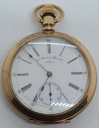 Antique 1880 Magnetic Watch Co.  Of America Paillard 