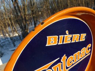 Antique FRONTENAC Ale Montreal,  Quebec porcelain beer tray 3