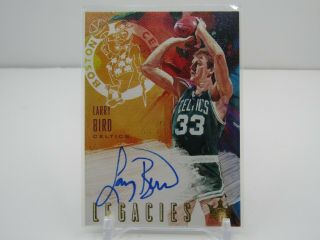Larry Bird 2018 - 19 Court Kings Legacies Autograph Auto 19/49 - Celtics