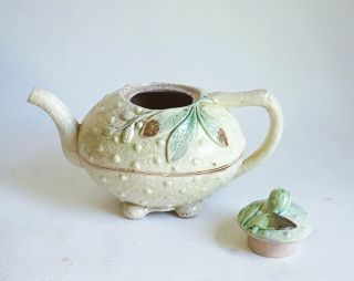 Rare Antique Scottish Wemyss Ware Pottery Teapot