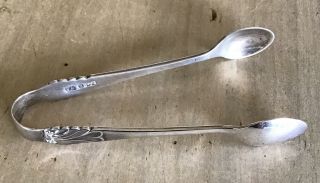 Antique Solid Sterling Silver Sugar Tongs Hallmarked Sheffield 1900 Harry Atkin