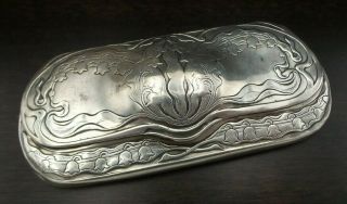 Antique Art Nouveau American R.  Blackinton Sterling Silver Spectacle Case