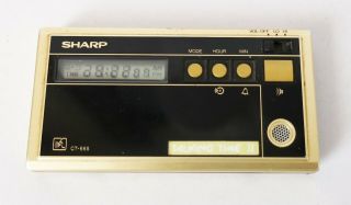 Vintage Sharp Ct - 665 Talking Time Ii 2 Electronic Digital Clock - Order