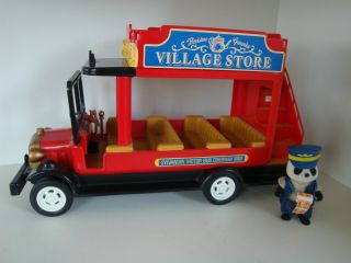 Sylvanian Families Vintage Village Bus,  Mr Panda Conductor / Driver