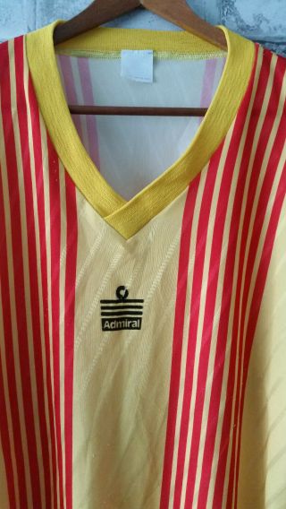 1980S VINTAGE FOOTBALL SHIRT L/S ADMIRAL JERSEY TEMPLATE SIZE ADULT XL 2