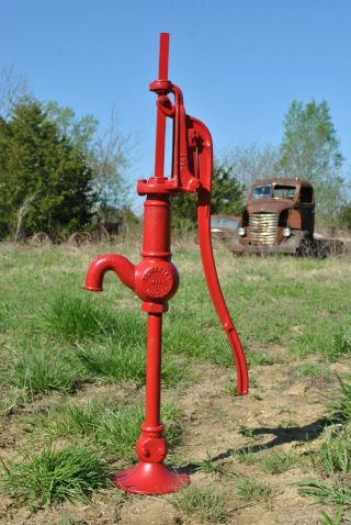 Vintage Dempster Windmill Co Beatrice Ne Cast Iron Windmill Hand Water Well Pump