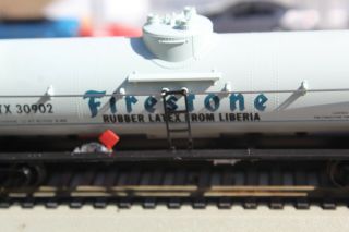 40ft Firestone Dome Tank Car 1/87 Ho Rtr Built Athearn Detailed Coulper Upgrade