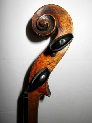 Old Antique Vintage " Schweitzer " 1 Pc.  Back Full Size Violin -
