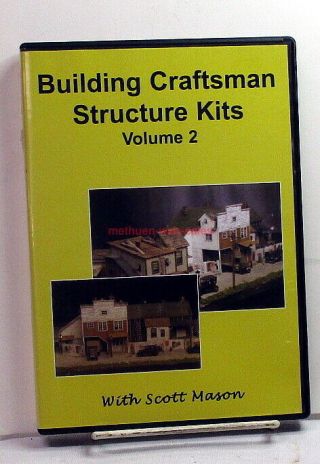 Dvd Building Craftsman Structure Kits Vol.  2 W/scott Mason Scale Independent