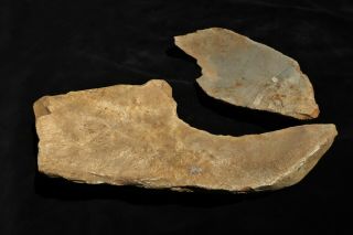 Old Aboriginal Large Stone Skinning Tools Two Mile Flat Nsw 29cm