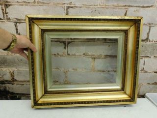 Old Picture Frame Gilt Wood Antique Fits A 14 Inch X 10 " Painting