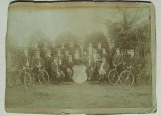 Photo 1905 Victoria Fahrrad Verein Belle Alliance Antique Bicycle Velo Ancien