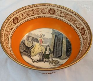 Vintage Adams Tunstall Cries Of London Large Antique Pedastal Bowl