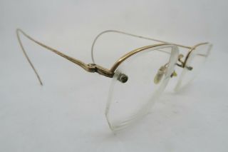 Vintage 30s Gold Filled Eyeglasses Frames Shuron Company Usa 1/10 - 10 Men 