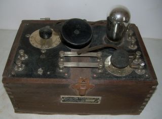 Antique One Tube Splendid Sr Radio Receiver W.  F.  Main Radiophone Co For Restore