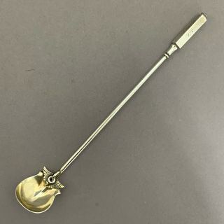 Isis By Gorham Aesthetic Movement Sterling Silver Mustard Ladle 6 1/4 " Gw