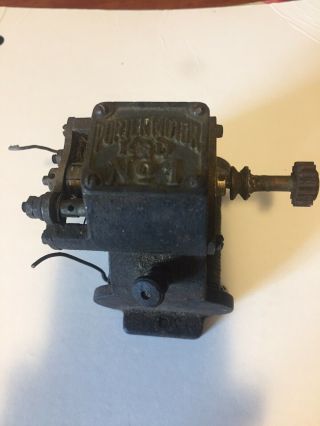 1890’s Antique Porter Electric Direct Current Toy Motor K&d No.  1