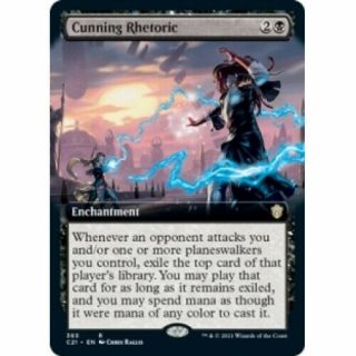 Cunning Rhetoric (extended Art) X4 Commander 2021 Magic Mtg Card