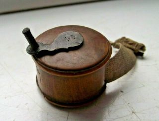Victorian Treen Sewing Tape Measure Fly Fishing Reel Form Miniature See Pictures