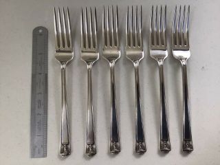 Holmes And Edwards Century Cutlery - Century Pattern - Set Of Six Dessert Forks