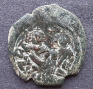 Byzantine Bronze Coins.  Heraclius (610 - 641) And Heraclius Constantine