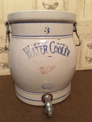 Antique Red Wing No 3 Crock Water Cooler No Lid