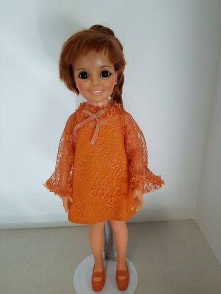 Vintage 1969 Ideal Crissy Chrissy Doll Red Growing Hair.