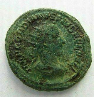 Ancient Roman Bronze Antoninianus Of Gordian Iii Circa 238 - 244 Ad (529)