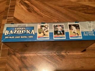 2004 Topps Bazooka MLB fact seal box - 24 packs/Y.  Molina RC?/3 gm relic cards 2