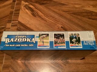2004 Topps Bazooka MLB fact seal box - 24 packs/Y.  Molina RC?/3 gm relic cards 3