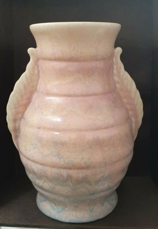 Shorter And Son Pottery Vase - Antique / Vintage Art Deco Large Pink And Blue