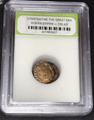 Ancient Roman Constantine The Great Era Ancient Bronze Coin C.  330 A.  D.