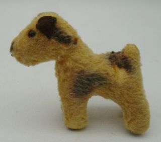 Lovely Vintage 50s Steiff Mohair Terry Fox Terrier Miniature Dog