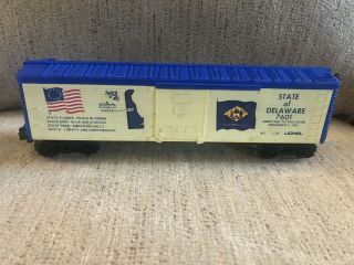 Lionel 7601 State Of Delaware Freight Car Spirit Of ‘76