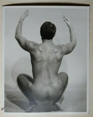 Vintage Male Nude,  Physique Western Photography Guild,  4x5 Print,