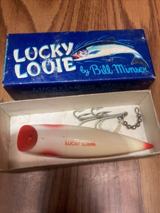 Vintage Lucky Louie Salmon Fishing Lure/by Bill Minser/unfished