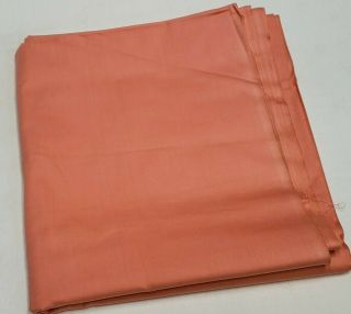 3 Yd Vintage Antique Cotton Quilt Fabric Solid Peachy Apricot 30s Doll Sew Craft