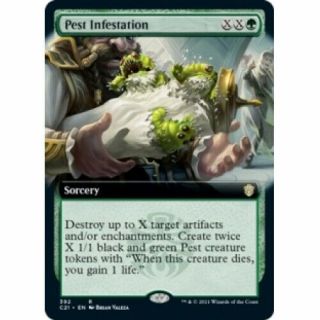 Pest Infestation (extended Art) X4 Commander 2021 Magic Mtg Card
