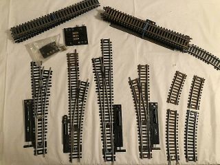 23 Peices Of Ho Scale Track And Turnouts - Priced To Sell