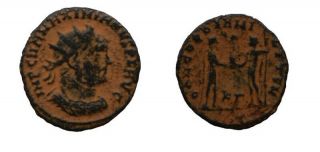 Roman Empire Copper Coin Desert Patina 376 Maximien Hercule 295 299