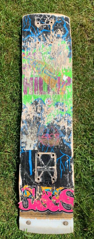 Vintage 80’s Sims Skateboard Jeff Phillips Breakout Deck Piece Damage