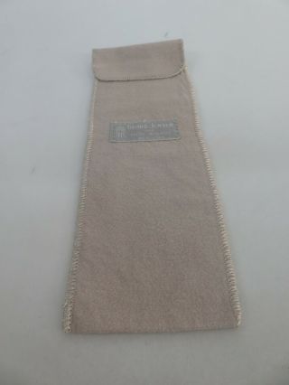 Georg Jensen York Silver Anti Tarnish Storage Cloth Pouch Bag 9 1/4 x 3 2