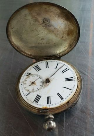 Vintage Pocket Watch Antique Ankergang Swiss 800 Silver Pocket Watch Parts