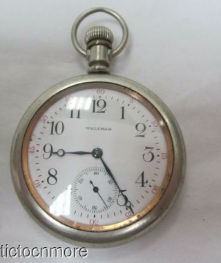 Antique Waltham Grade No 220 Model 1894 15j 12s Swing - Out Pocket Watch No 1914