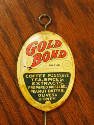 Antique Vintage General Store Coffee Tea Spices Display Receipt Hook