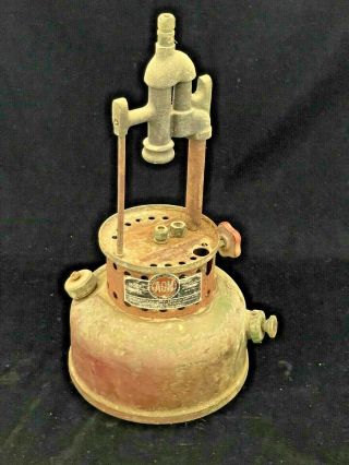 Vintage Maroon Agm American Gas Machine Co.  Model 3016 Single Mantle Lantern