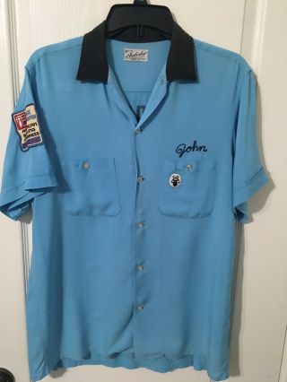 Vintage 50’s/60’s Bowling Shirt Men’s Medium Amberley