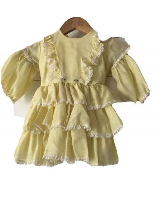 Vintage 1970’s Toddler Girl Lace Frills Ruffle Dress Size 2,  Loves Brand