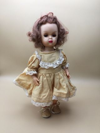 Vintage Tiny Terri Lee 10” Doll In Unmarked Clothing Dark Blonde Walker