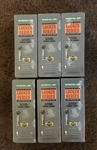 1991 - 92 Upper Deck Factory Michael Jordan High Series Locker Boxes 1 - 6